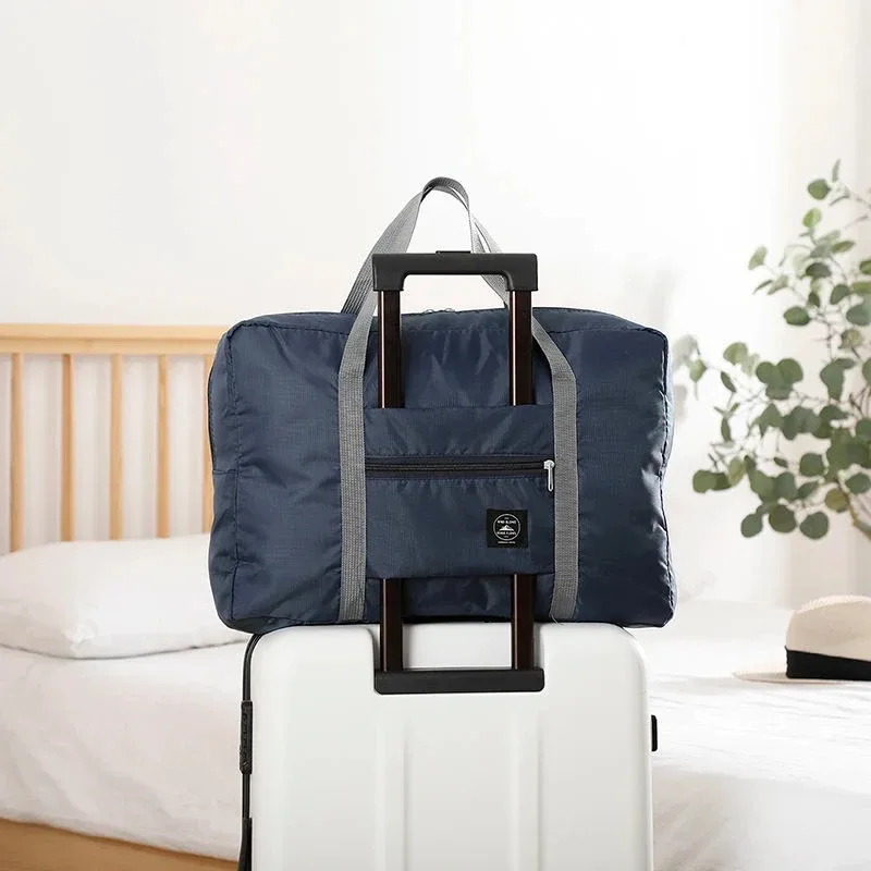 Sac de voyage pliable : bleu marine
